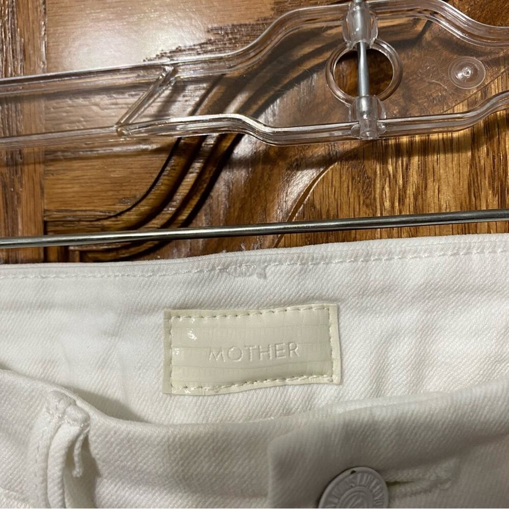 Mother The Looker Stayin’ Rowdy White Jeans Distressed Women’s Size 24 - Picture 7 of 16